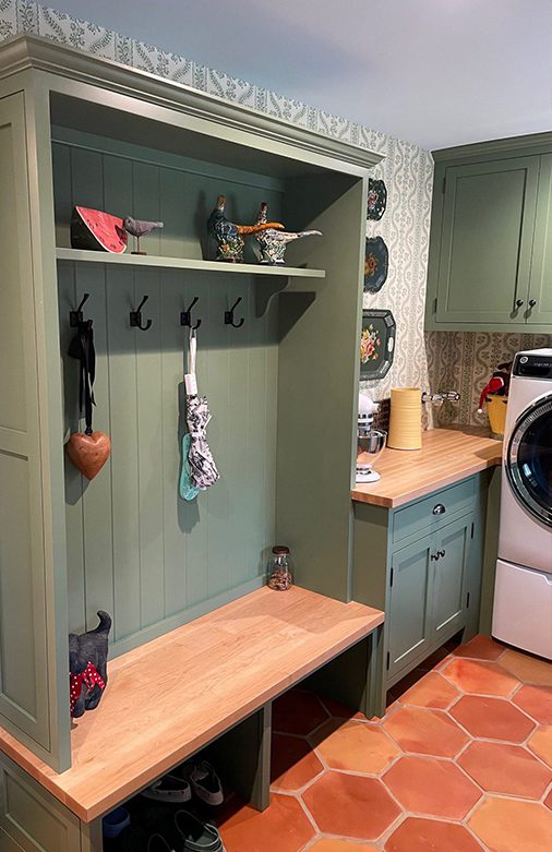cabinets in laundry room